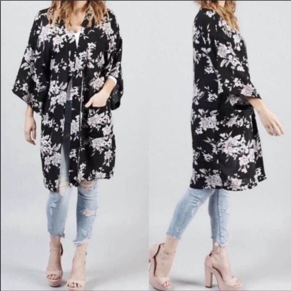 Spiritual Gangster Pool Wrap Kimono Coverup - Picture 2 of 13